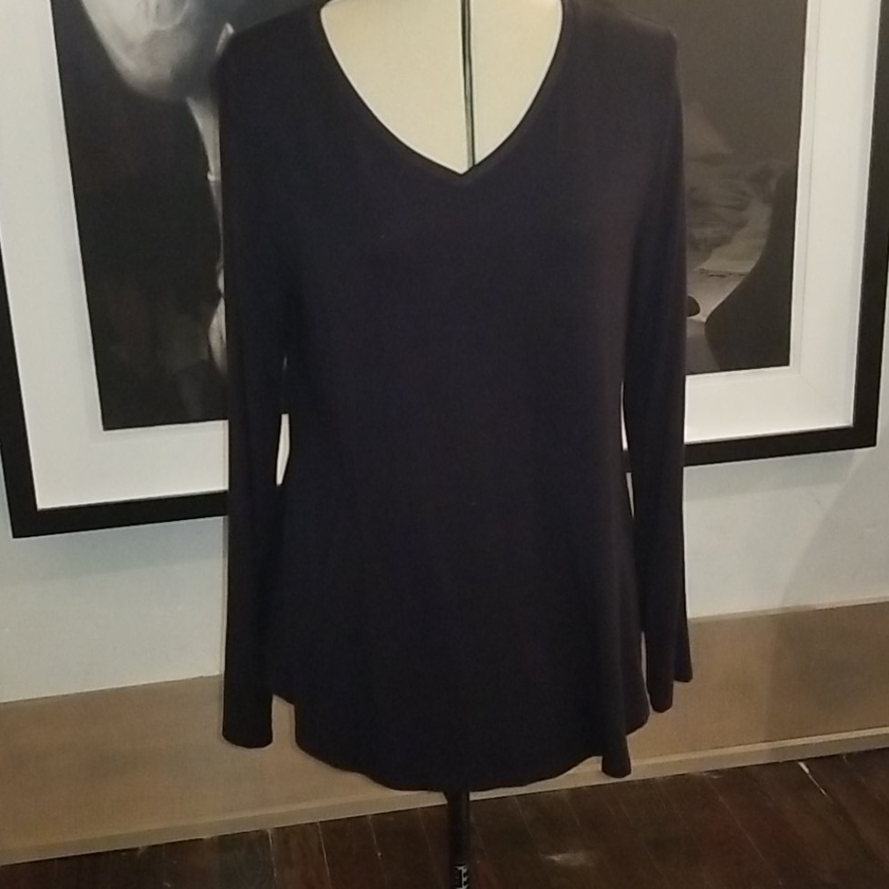 H by Halston (Set of 2) Black Long Sleeve Tees!